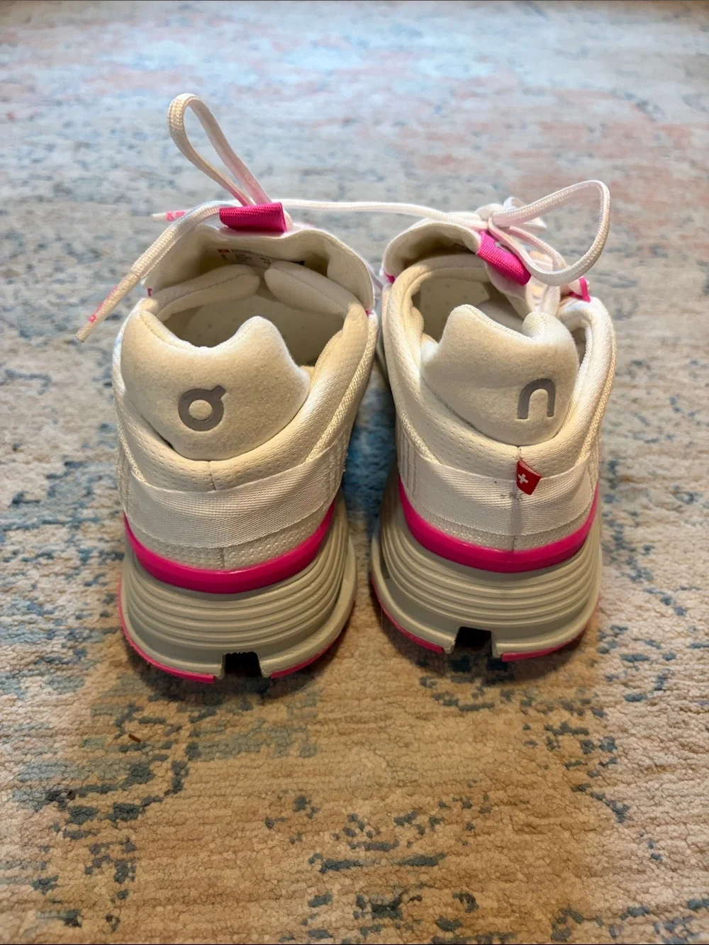 On Cloudwomen Cloudace White/Pink Athletic Shoes